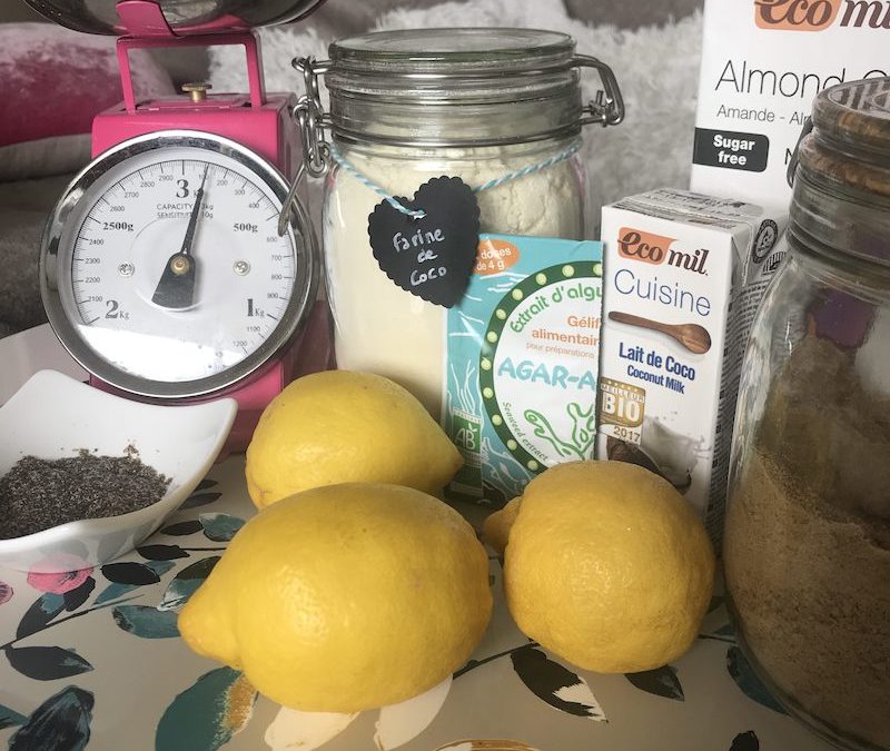 Tarte au citron sans beurre et sans oeuf